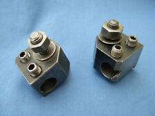  Small lathe Tool post 25 mm tall 38 mm x 38 mm square and one 38 mm by 35 mm .