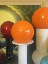 Orange Acrylic Orb Ball Stopper Holmegaard Otto Brauer Glass Gulvase Space Age X