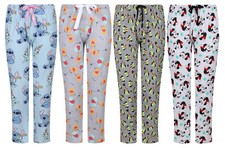 LADIES CHARACTER PYJAMA BOTTOMS LOUNGE SLEEP PANTS UK SIZES 8-26 EX UK STORE NEW