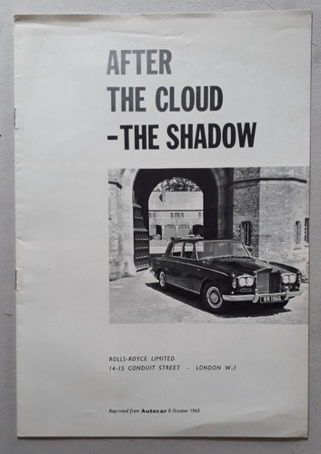 Rolls royce silver - shadow, 1