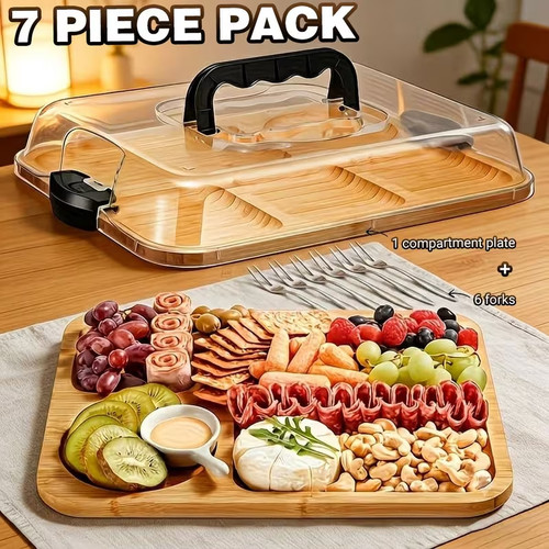 Bamboo cheese board set - bamboo,