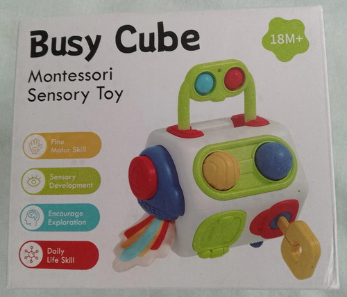 Montessori busy cube sensory - cube:,