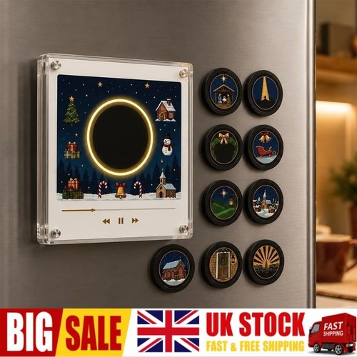 Christmas vinyl player fridge - christmas,