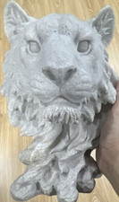 Stone tiger head - tiger, statue