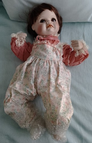 Sara porcelain doll bunny - porcelain,