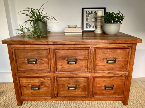 Large sheesham solid wood six - sheesham,