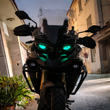 3D Luminous BLUE DEVIL EYES
