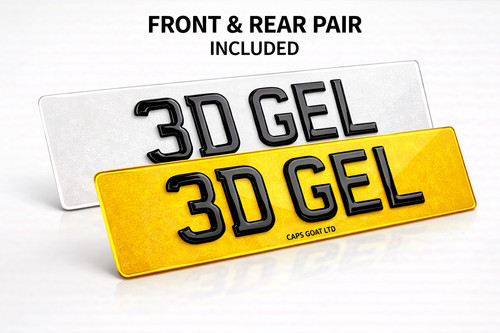 Gel number plates pair - pair, |