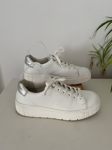 Gabor white leather trainers - gabor,