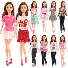 Ten barbie doll dresses - barbie,