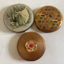 Lot of 3 Vintage Powder