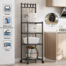 Kitchen Storage Unit Storage Rack Metal Shelving Unit Spice Rack Microwave Shelf