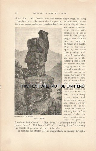 Pulpit rock 1887 illustration - pulpit,
