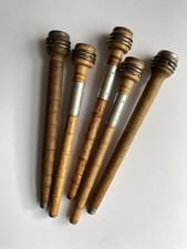 Antique Wooden Bobbins From Uk Weave Mill Perfect For Decor, Craft Or Skipping!