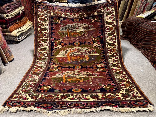 Afghan vintage pictorial - vintage,