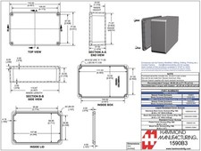 Hammond 1590B3GR, GREEN Die