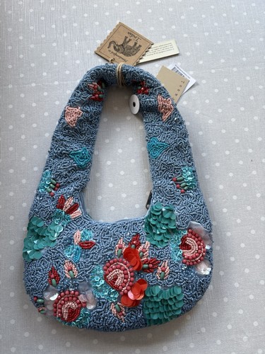 Maxx blue beaded - , floral