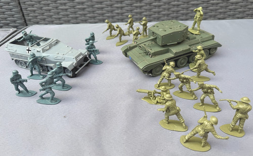 Airfix vintage poly half track - half,
