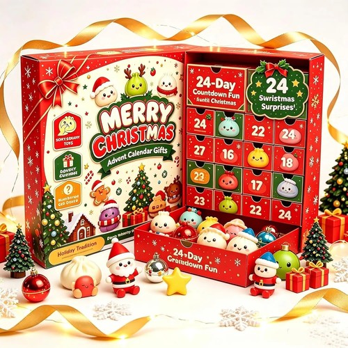 Christmas dumpling squishy - dumpling,