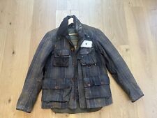 Barbour ToKiTo Tartan Spey Fishing Waxed cotton Jacket size Medium