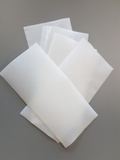 PTFE Teflon Plastic Sheet White 0.25mm Thick Strip Rectangular Panel CNC Project