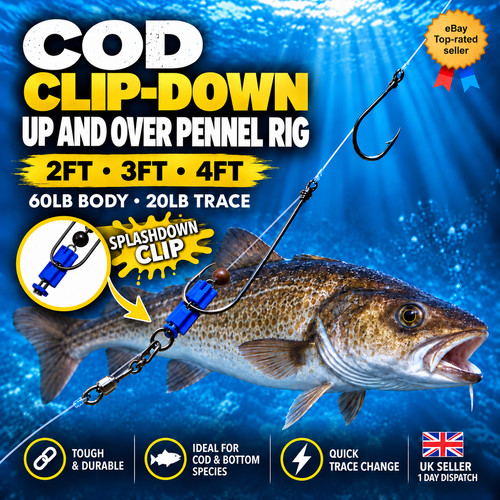 Sea rigs cod clip - up, &