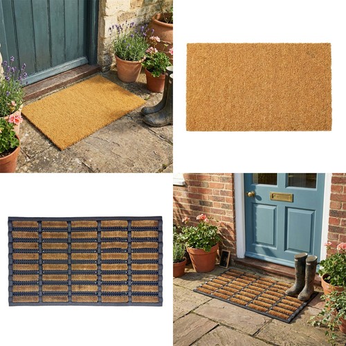 Natural coir doormat - natural, heavy
