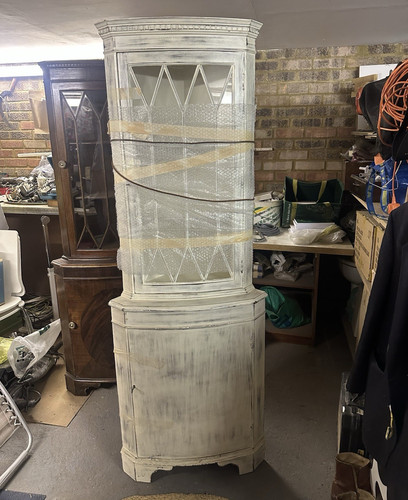 White painted wood glass - wood,