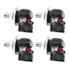 4x Custom SKULL License Plate