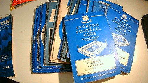 Everton football programmes