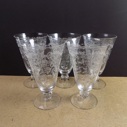 Fostoria romance etched - 5,