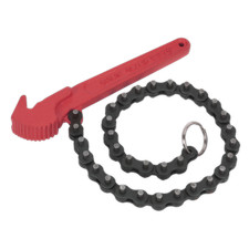 Sealey Oil Filter Chain Wrench 60-106mm Capacity - AK6410