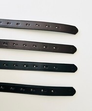 leather stirrup leathers, Black and Brown, Hand made belts