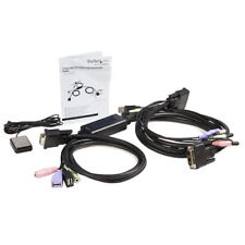 StarTech Starview 2 Port DVI + USB KVM Switch cable Audio SV215MICDVIA BNIB HDMI