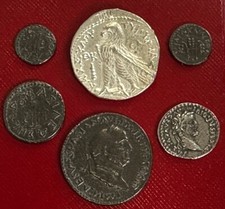 BIBLE COIN SET OF 6 COINS - WIDOWS MITE, SHEKEL, HEROD, PONTIUS PILOT & TIBERIUS