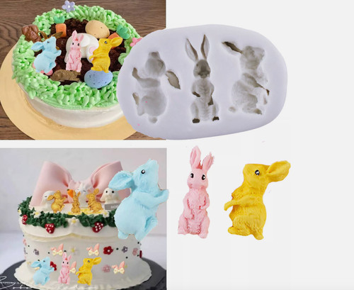 Bunny silicone mould - bunny,