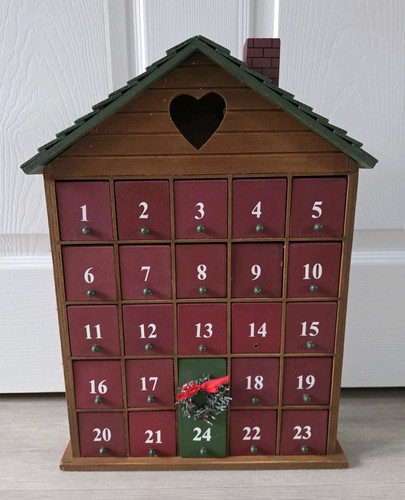 Christmas wooden advent - christmas,