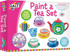 Paint a Tea Set - 11 Pc Mini Tea Party Set, Kids Craft Kit and Childrens Tea Set