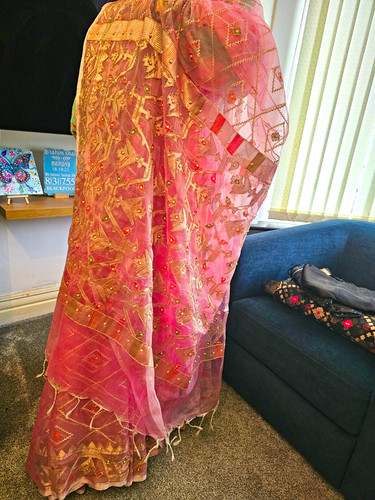 Dhaka jamdani with ready made - dhaka,
