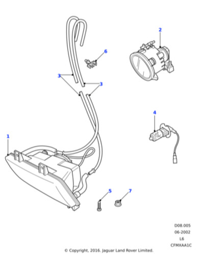Range rover p38 fog lamp - range,