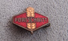 Vintage FORTSCHRITT German Agricultural Farm Machinery Brand enamel pin badge