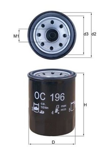 Fits filtry knecht - mahle, oc