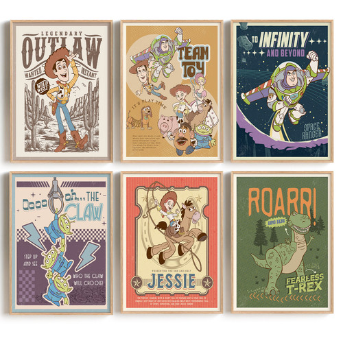 Vintage toy story poster retro - vintage,