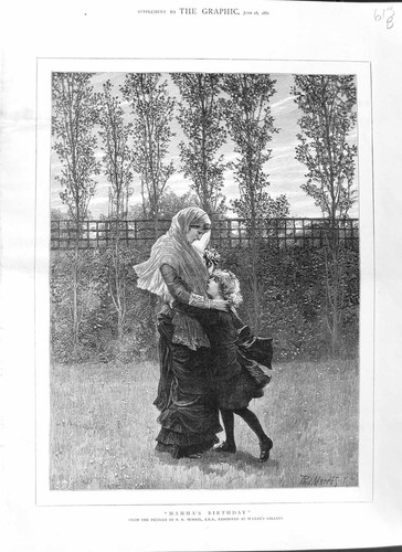 Original old antique print - antique,