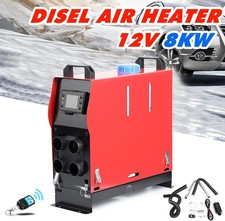 12V 8KW Diesel Air Heater Caravan Camper Van Motorhome Night Parking Hot Truck