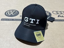 Volkswagen GTI Baseball Cap Hat Black New Genuine OEM Accessory Gift Golf Polo