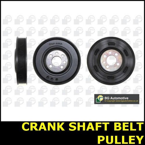 Crank shaft belt pulley - belt, fits
