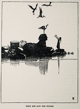 c1930 Han's Andersen THEN SHE SAW THE STORKS by William Heath Robinson