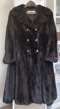 Vintage Black Brown Mink