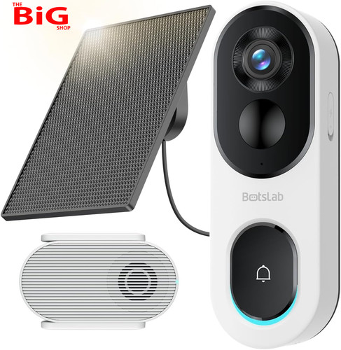 Solar video doorbell camera - 2k,